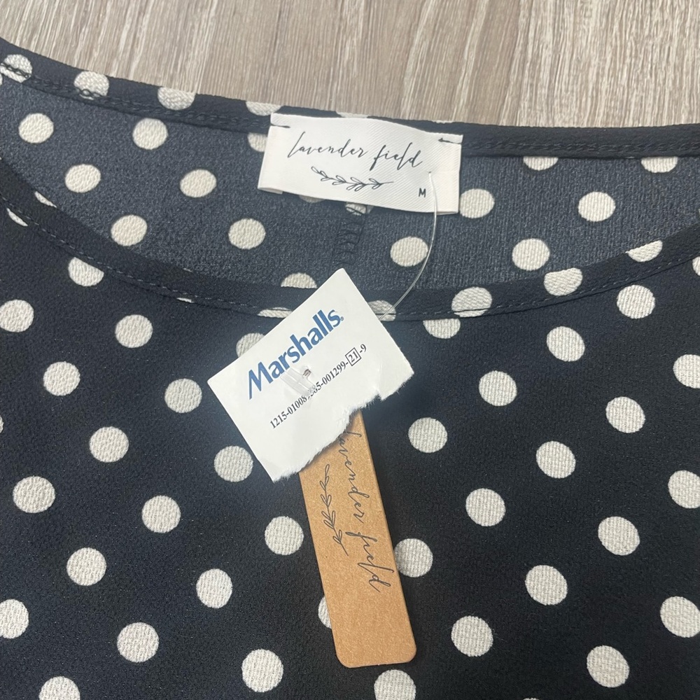Polka dot blouse women’s - Picture 3 of 3